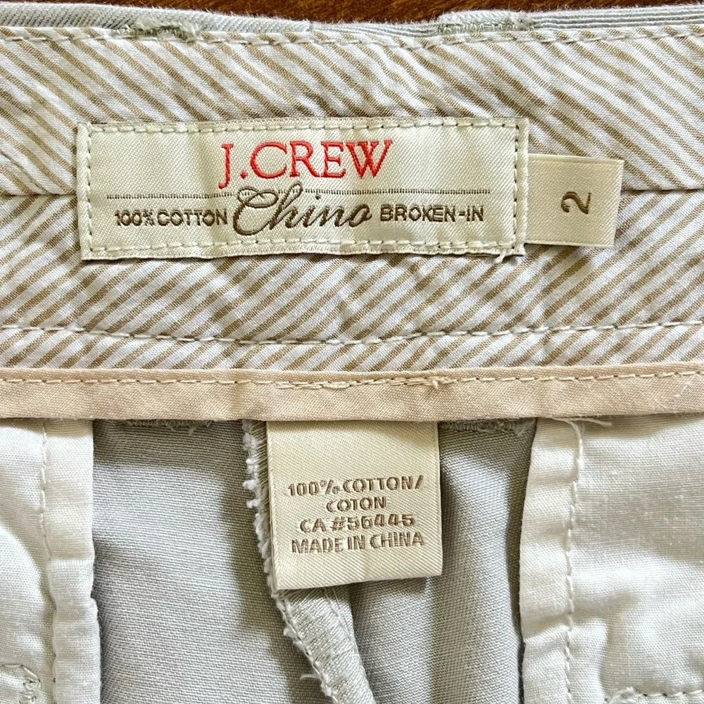 J. Crew 100% Cotton Chino Shorts-Size 2